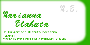 marianna blahuta business card